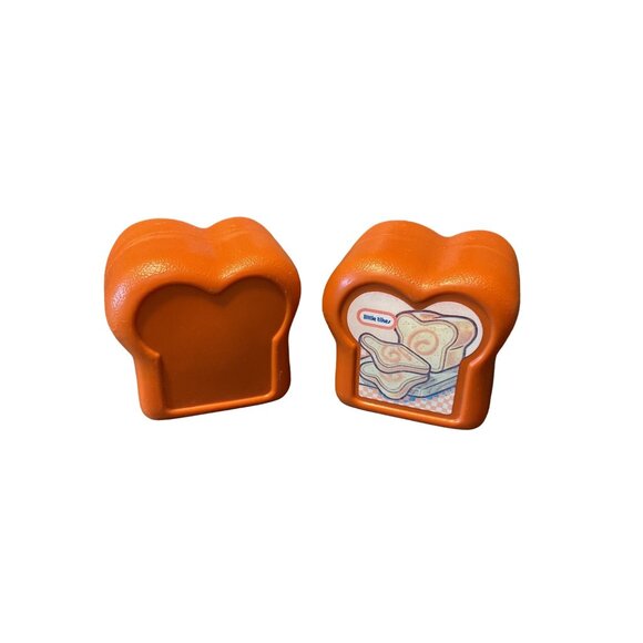 Little Tikes Toy Bread Loaf Set - Vintage 1980s Plastic Pretend Play Food - Picture 1 of 5